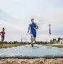跳远选手跃居第一闪耀舞台